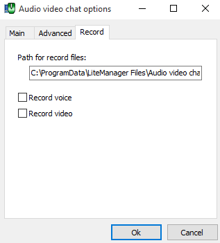 av chat record options