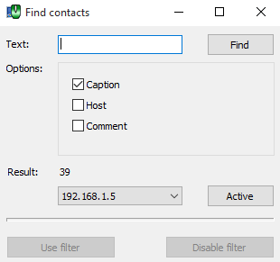 Find contacts