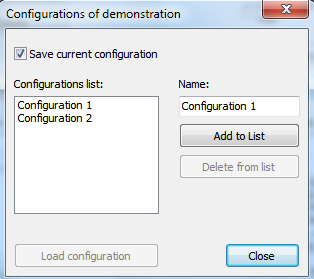 Save the configuration