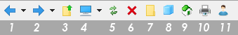 Top toolbar.