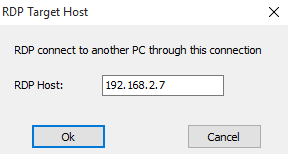 RDP target host