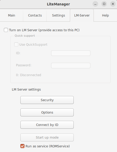LM Server daemon