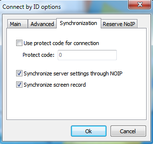  enable Settings synchronization through NOIP